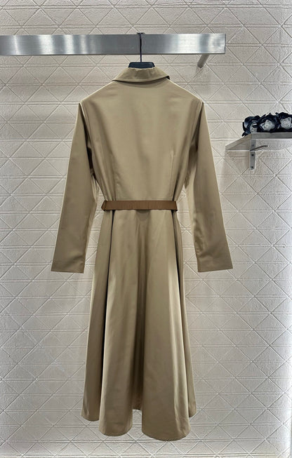 Pr 25 Lapel belt dress