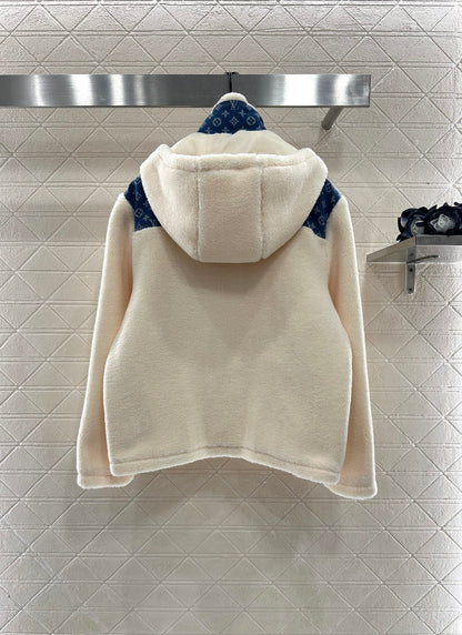 L 25 Hooded Teddy Lamb Jacket
