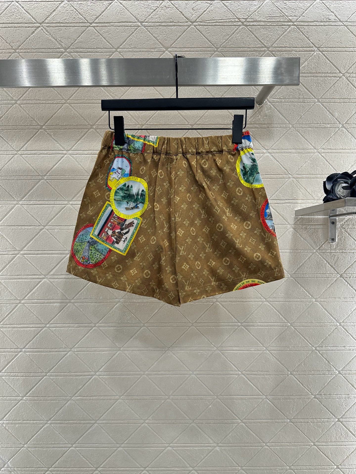 L 25 Active Print Pajama Shorts Set