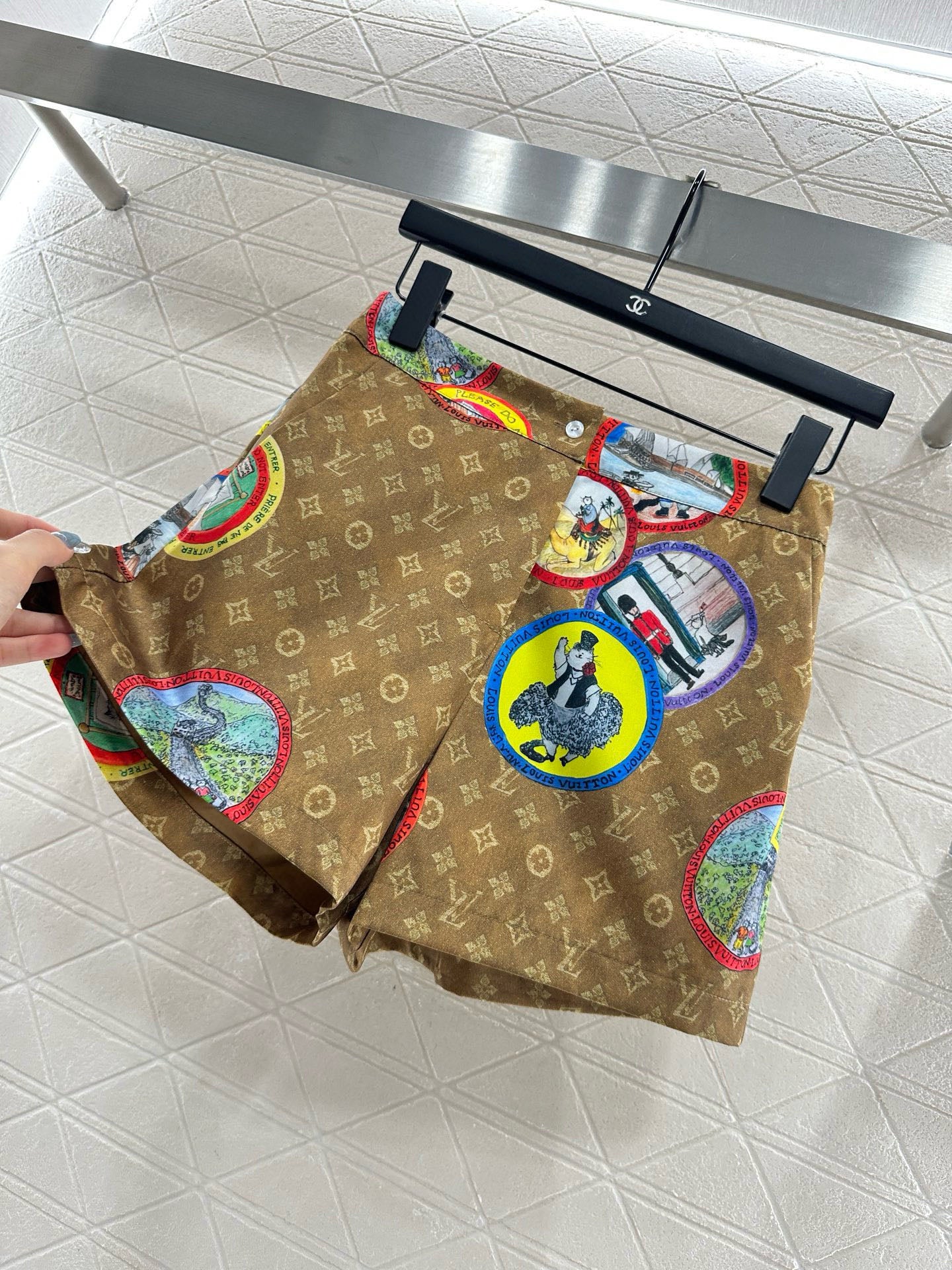 L 25 Active Print Pajama Shorts Set