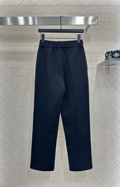 L 25 Embossed LOGO Hooded Waist Jacket and Pants Set