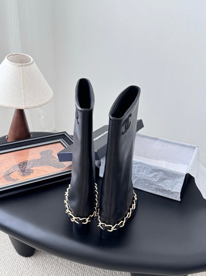 C 25K New Chain Boots（Black/Glossy Black）