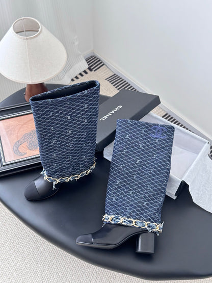 C 25K New Chain Boots（BLUE/DARK BLUE）