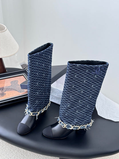C 25K New Chain Boots（BLUE/DARK BLUE）