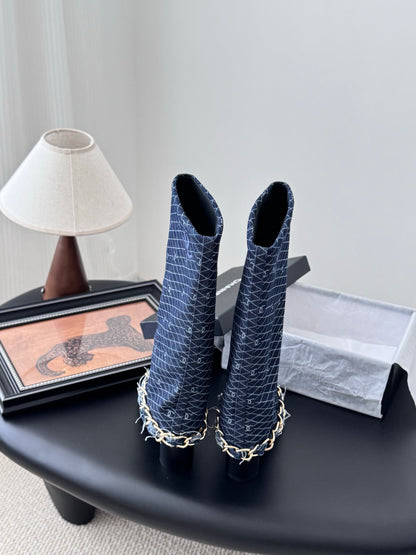 C 25K New Chain Boots（BLUE/DARK BLUE）