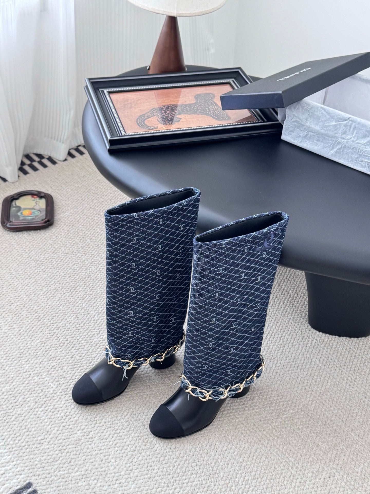 C 25K New Chain Boots（BLUE/DARK BLUE）