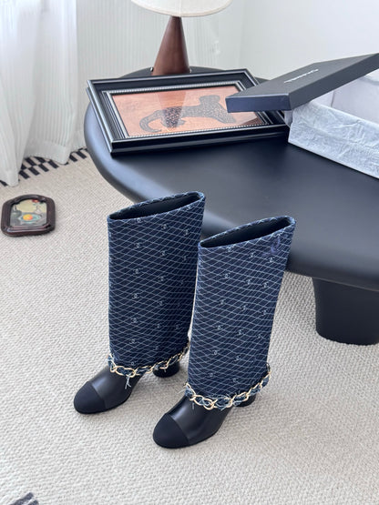 C 25K New Chain Boots（BLUE/DARK BLUE）