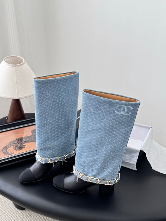 C 25K New Chain Boots（BLUE/DARK BLUE）