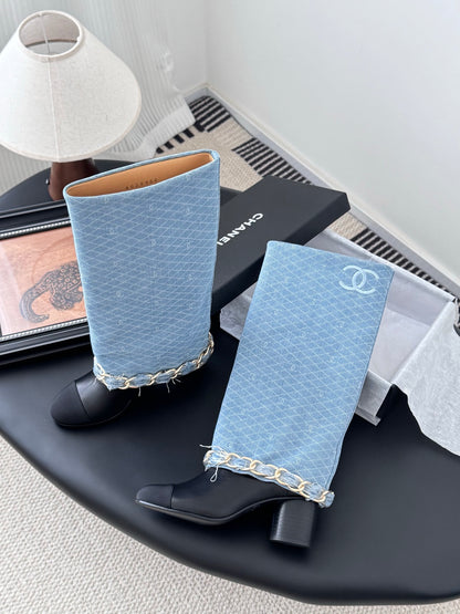 C 25K New Chain Boots（BLUE/DARK BLUE）
