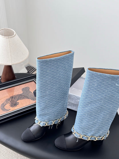 C 25K New Chain Boots（BLUE/DARK BLUE）