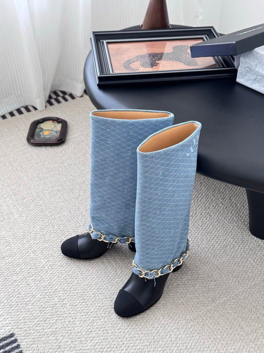 C 25K New Chain Boots（BLUE/DARK BLUE）