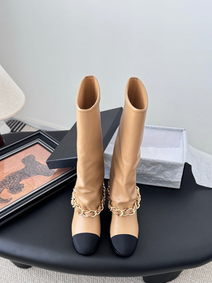 C 25K New Chain Boots（KHAKI/WHITE）