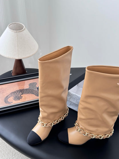 C 25K New Chain Boots（KHAKI/WHITE）