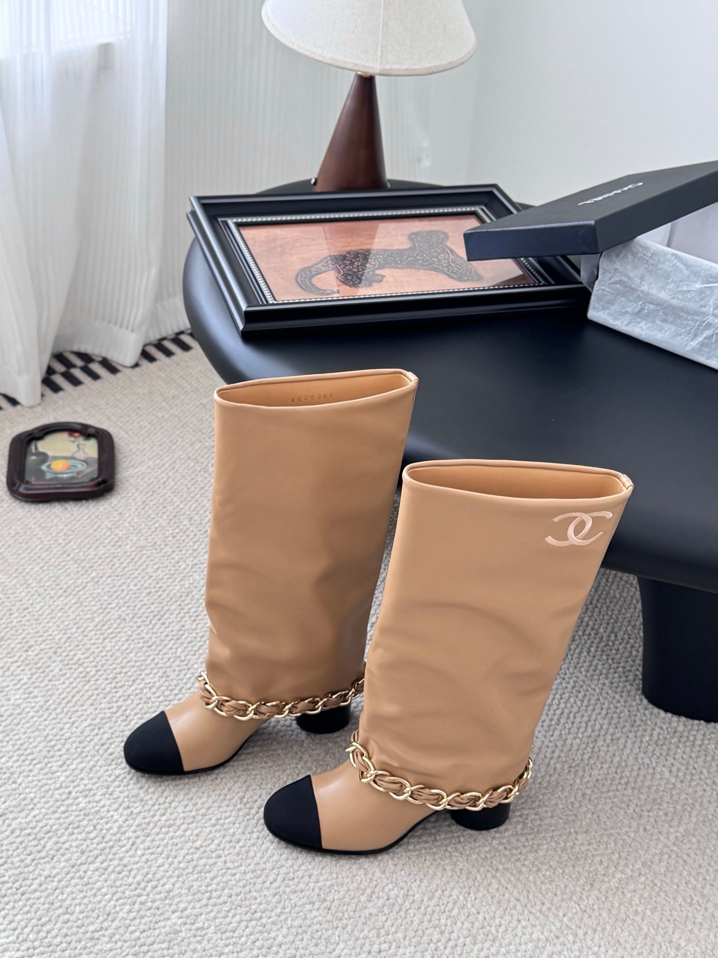 C 25K New Chain Boots（KHAKI/WHITE）