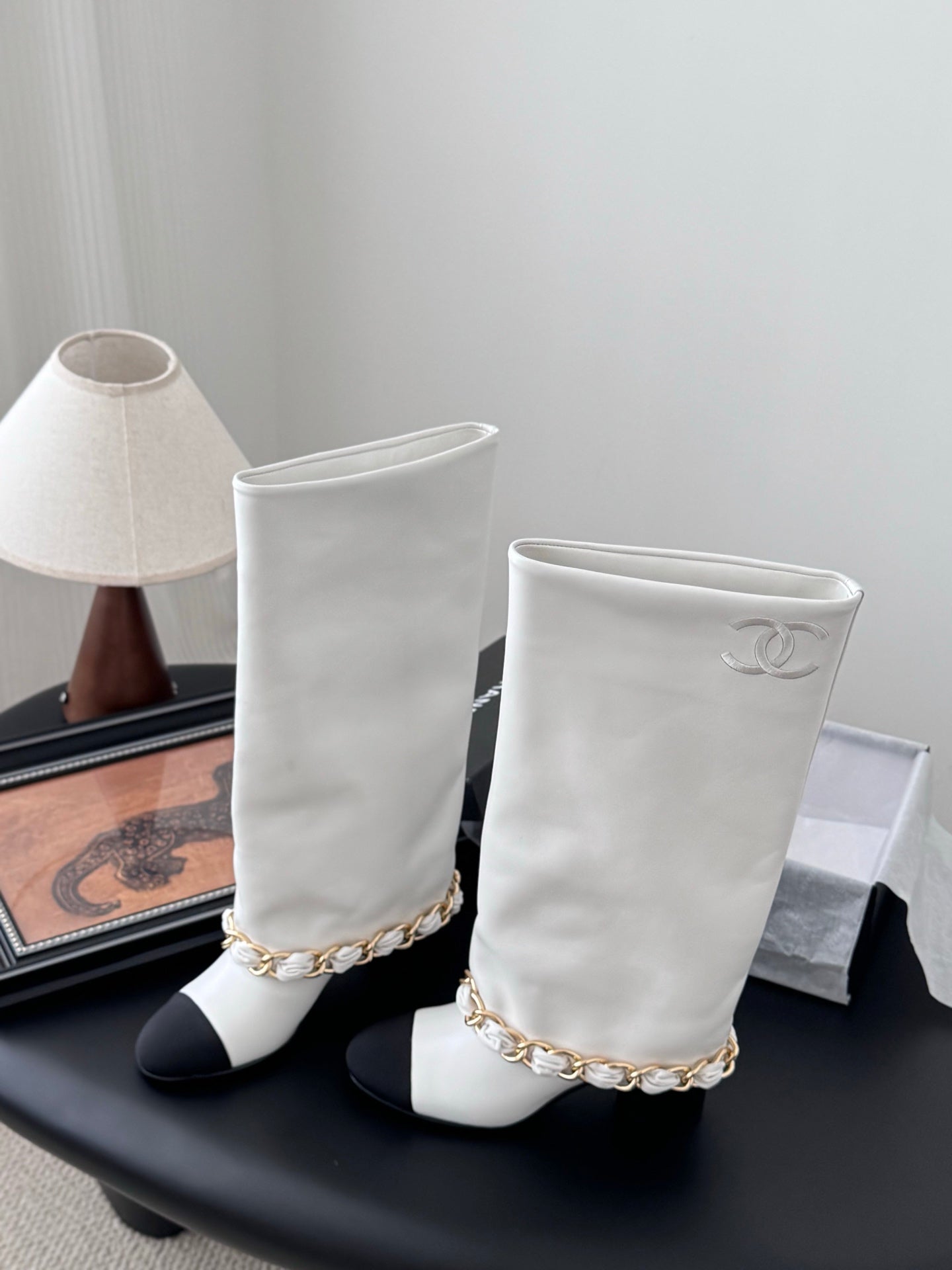 C 25K New Chain Boots（KHAKI/WHITE）