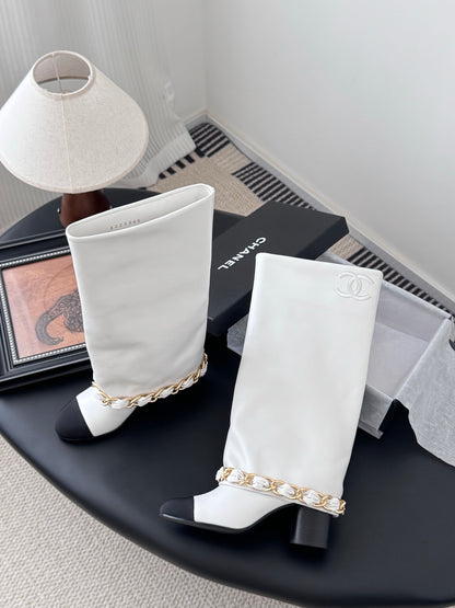 C 25K New Chain Boots（KHAKI/WHITE）