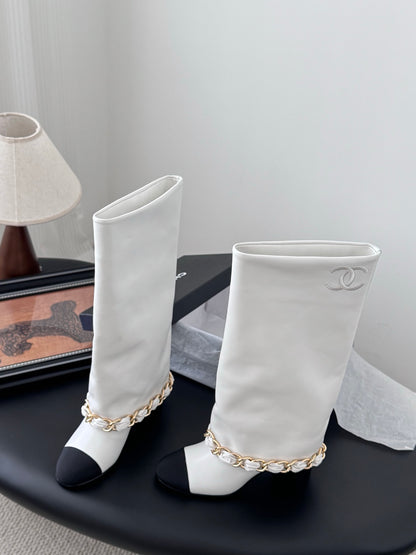 C 25K New Chain Boots（KHAKI/WHITE）