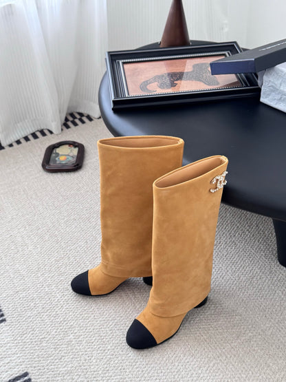 C 25K New Chain Boots（KHAKI/WHITE）