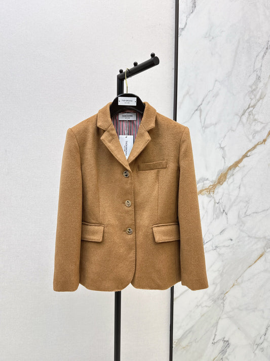 Th 25 Gold-button woolen suit jacket