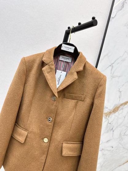 Th 25 Gold-button woolen suit jacket