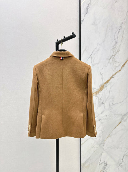 Th 25 Gold-button woolen suit jacket