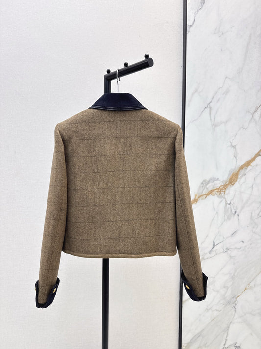 Ce 25 New denim patchwork short jacket