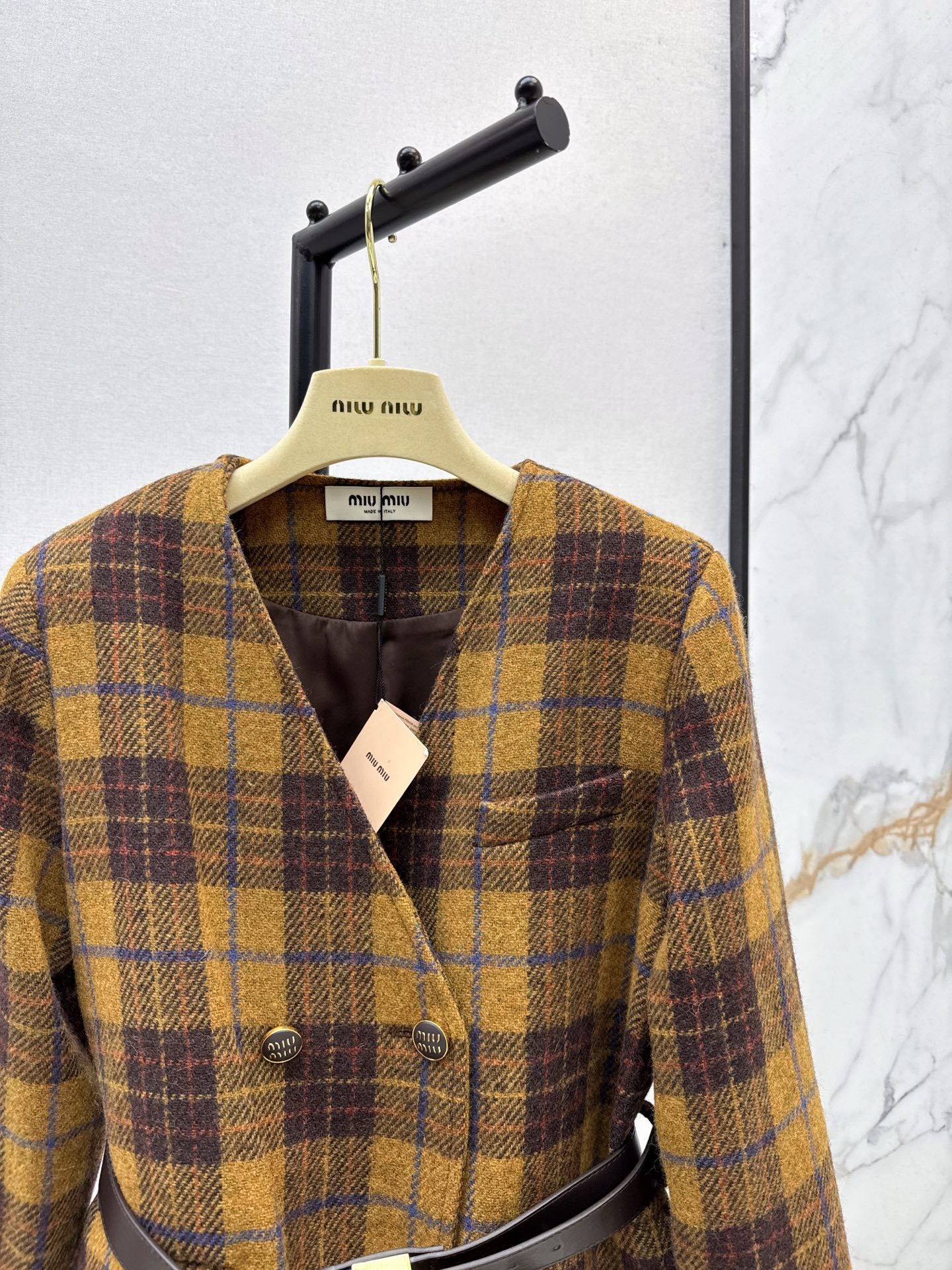 Mi 25 New wool retro plaid jacket