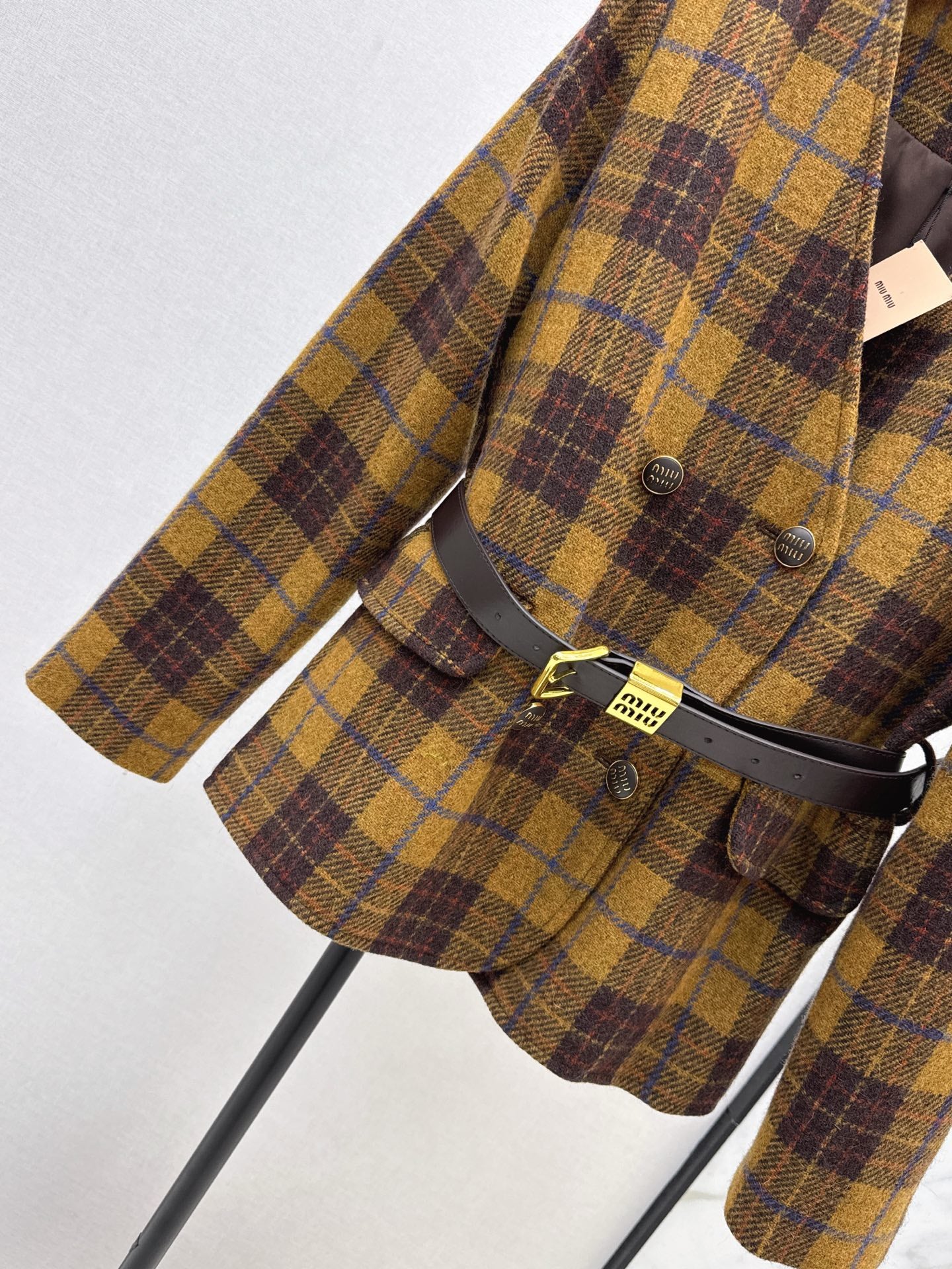 Mi 25 New wool retro plaid jacket