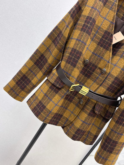 Mi 25 New wool retro plaid jacket
