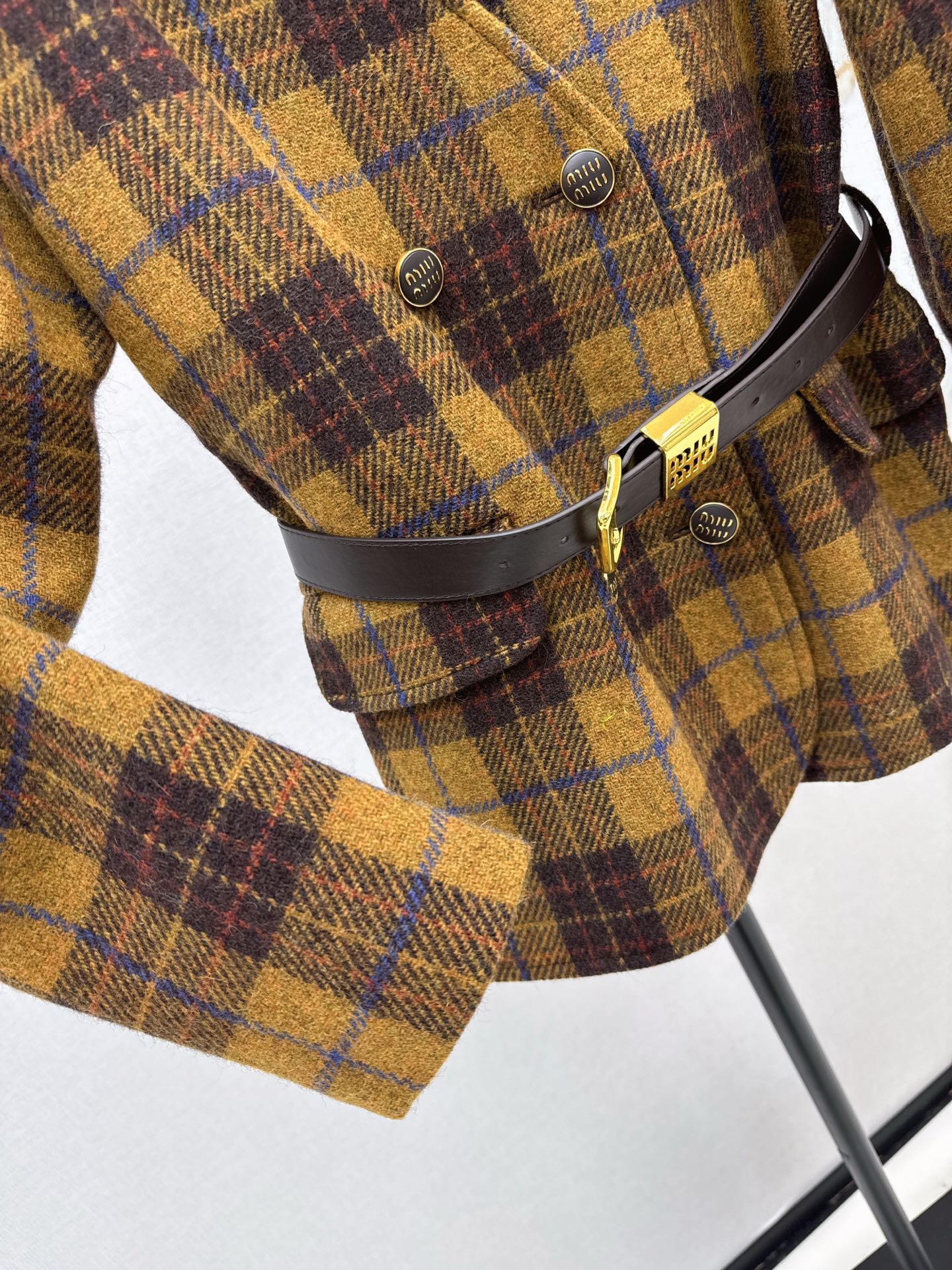 Mi 25 New wool retro plaid jacket