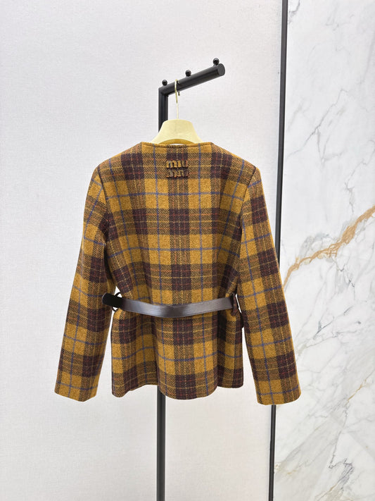 Mi 25 New wool retro plaid jacket