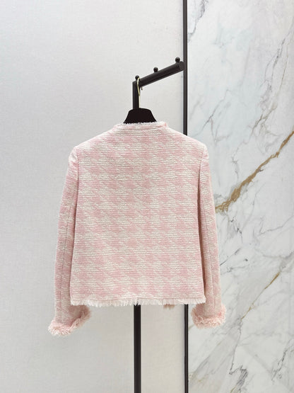 C 25 New Woven Tweed Fringe Jacket