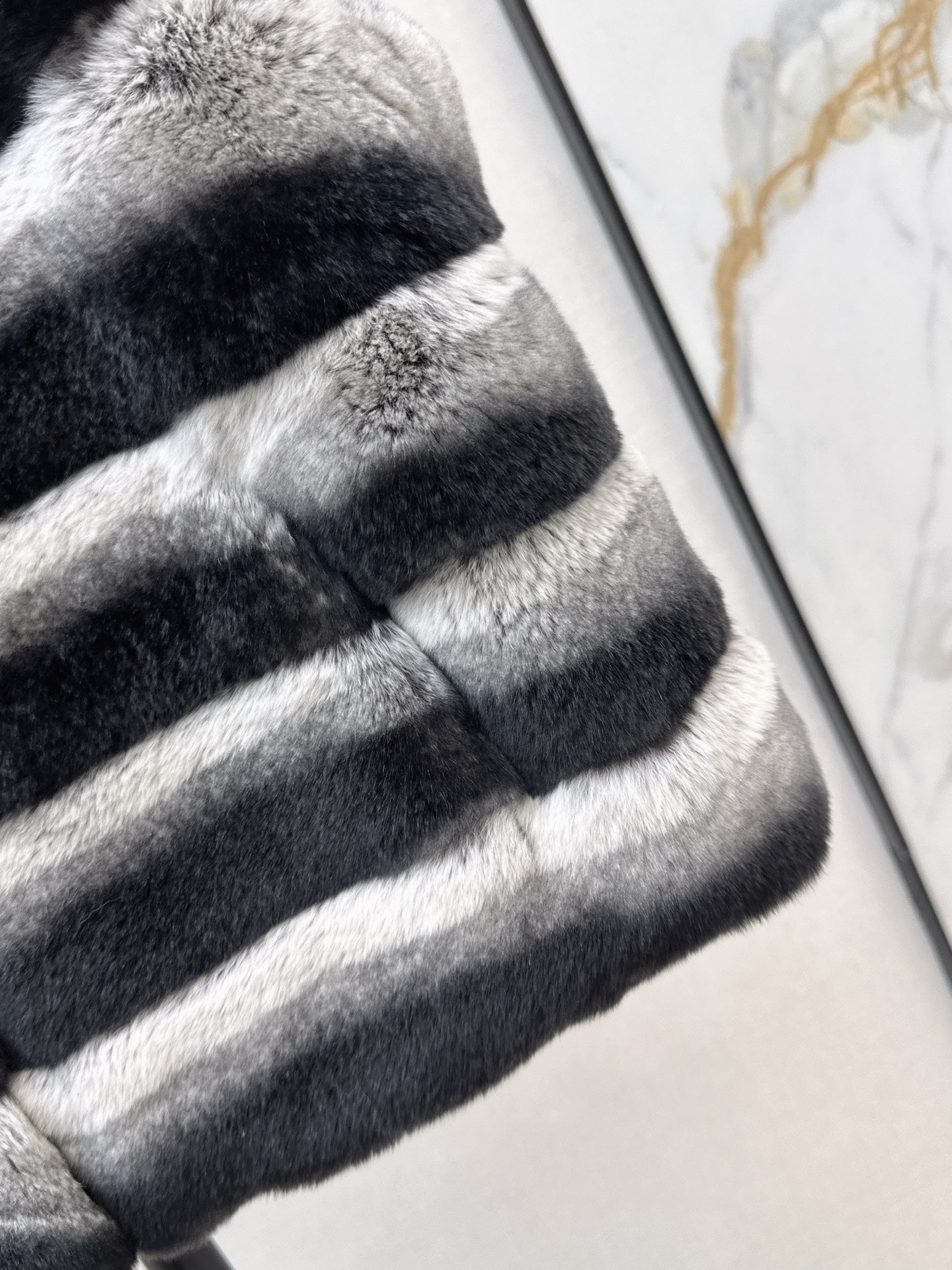 Y 25 My Neighbor Totoro Rabbit Fur Series Scarf + Vest(GRAY/BROWN/WHITE)