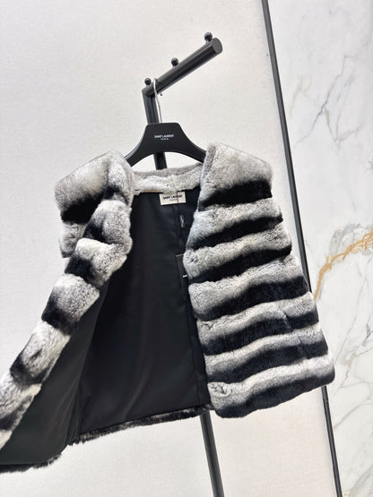 Y 25 My Neighbor Totoro Rabbit Fur Series Scarf + Vest(GRAY/BROWN/WHITE)