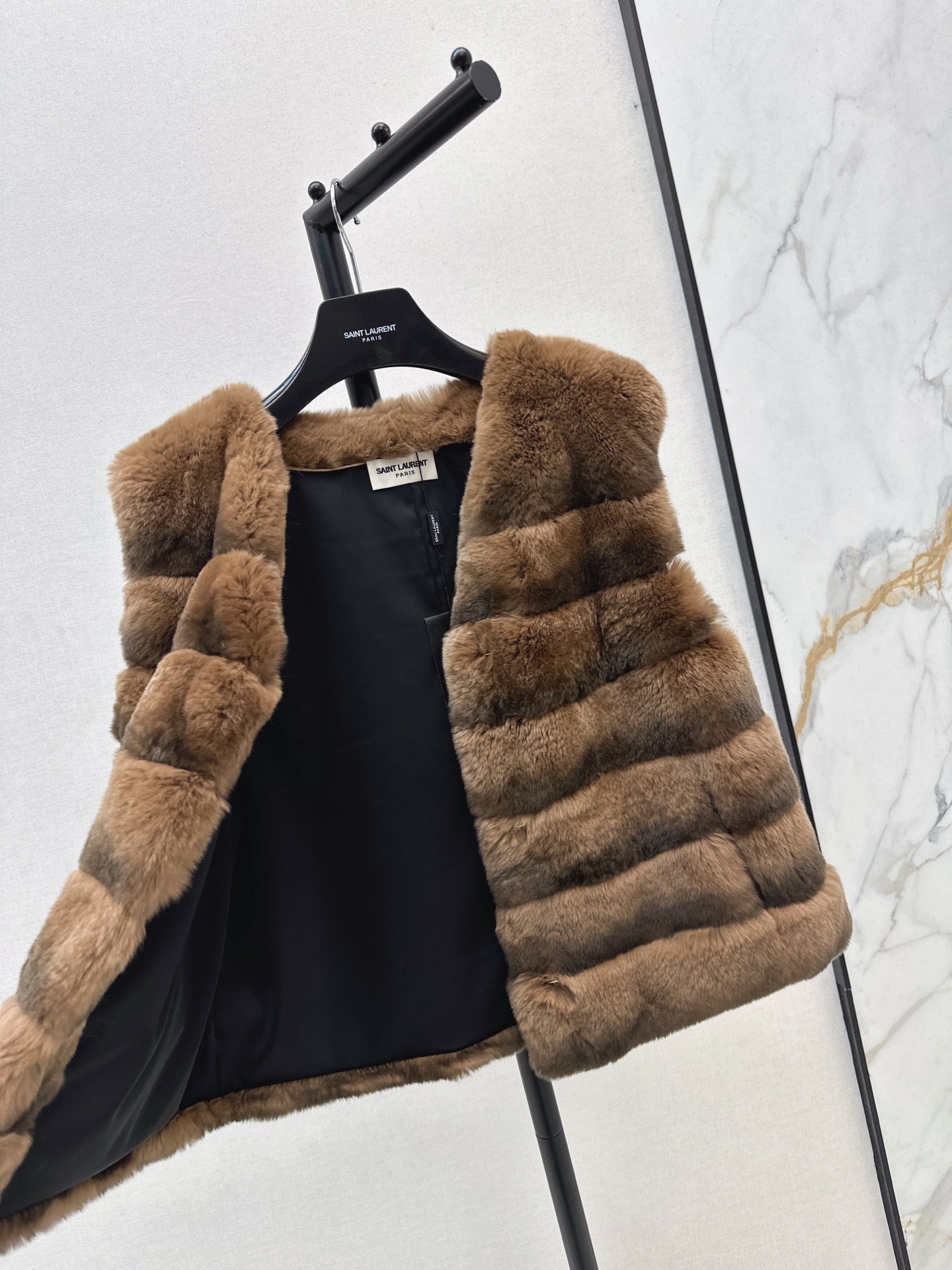Y 25 My Neighbor Totoro Rabbit Fur Series Scarf + Vest(GRAY/BROWN/WHITE)