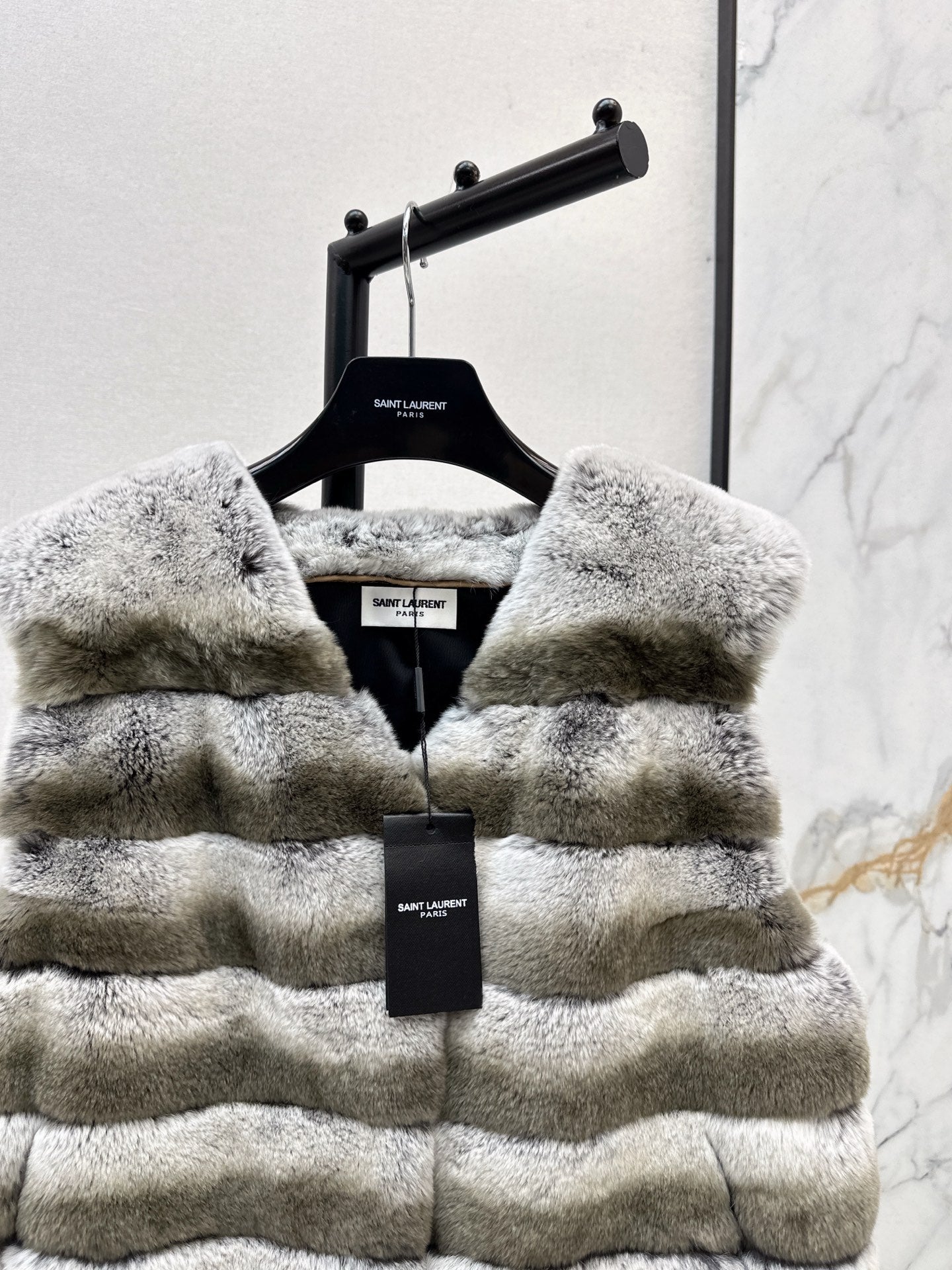 Y 25 My Neighbor Totoro Rabbit Fur Series Scarf + Vest(GRAY/BROWN/WHITE)