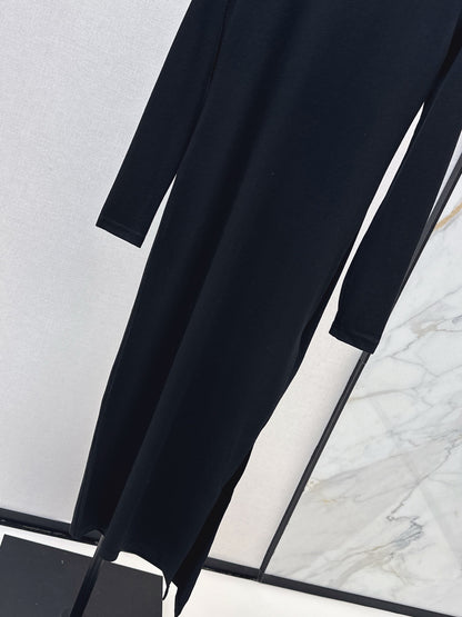 L 25 New Slim Logo Bottoming Dress(WHITE/BLACK/BROWN)