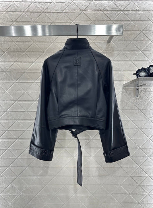 Lo 25 Belt, lambskin, long sleeved jacket