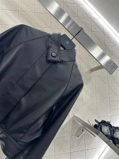 Lo 25 Belt, lambskin, long sleeved jacket