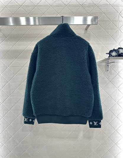 L 25 Teddy plush zipper jacket