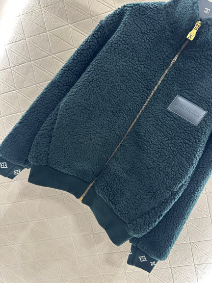 L 25 Teddy plush zipper jacket