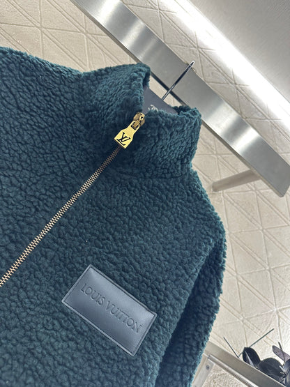 L 25 Teddy plush zipper jacket
