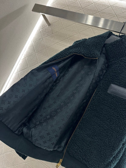 L 25 Teddy plush zipper jacket
