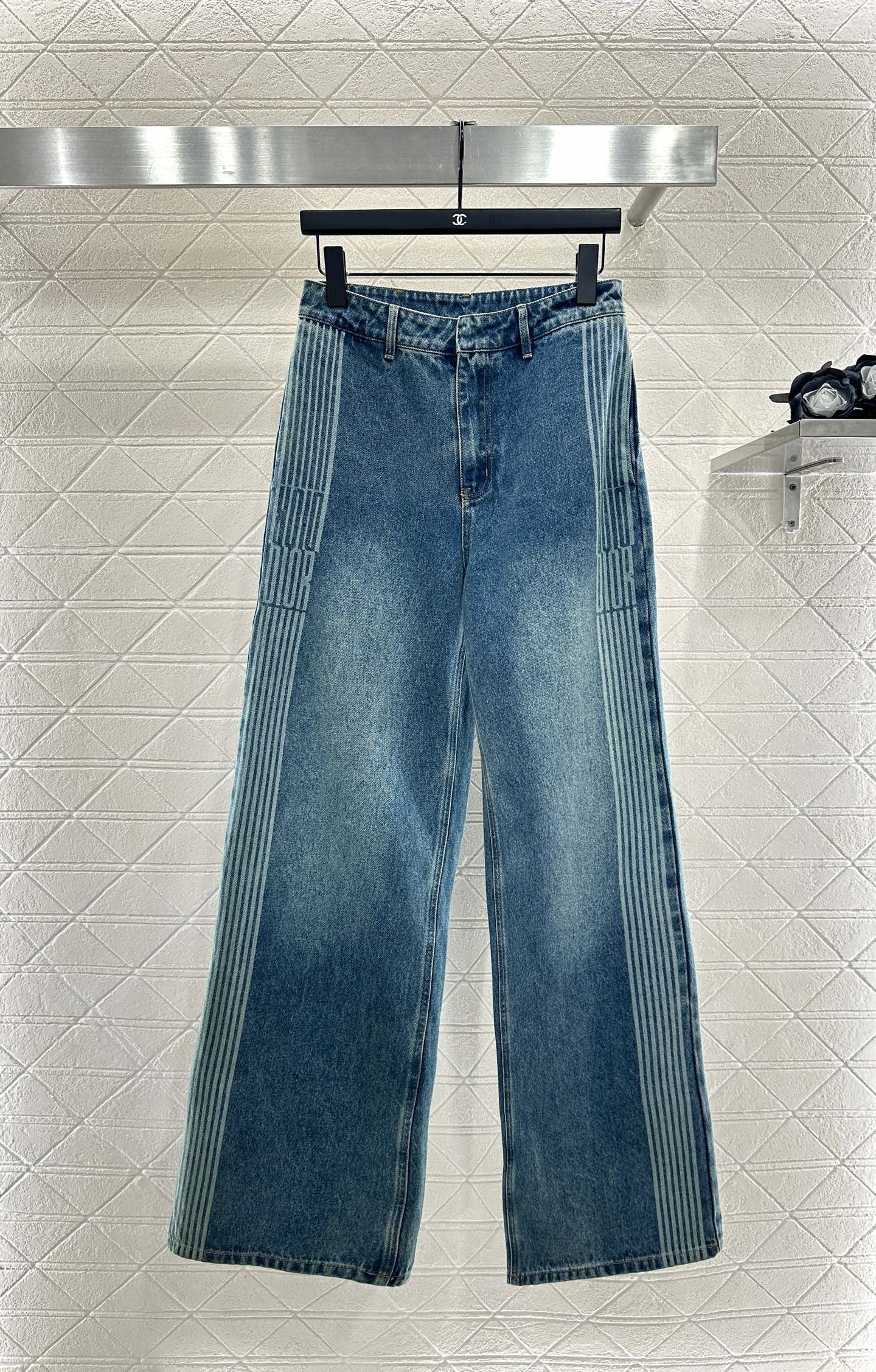 Di 25 Hooded plush denim jacket+pants set