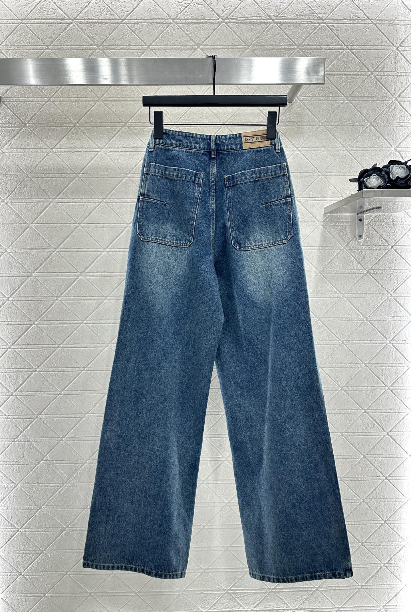 Di 25 Hooded plush denim jacket+pants set