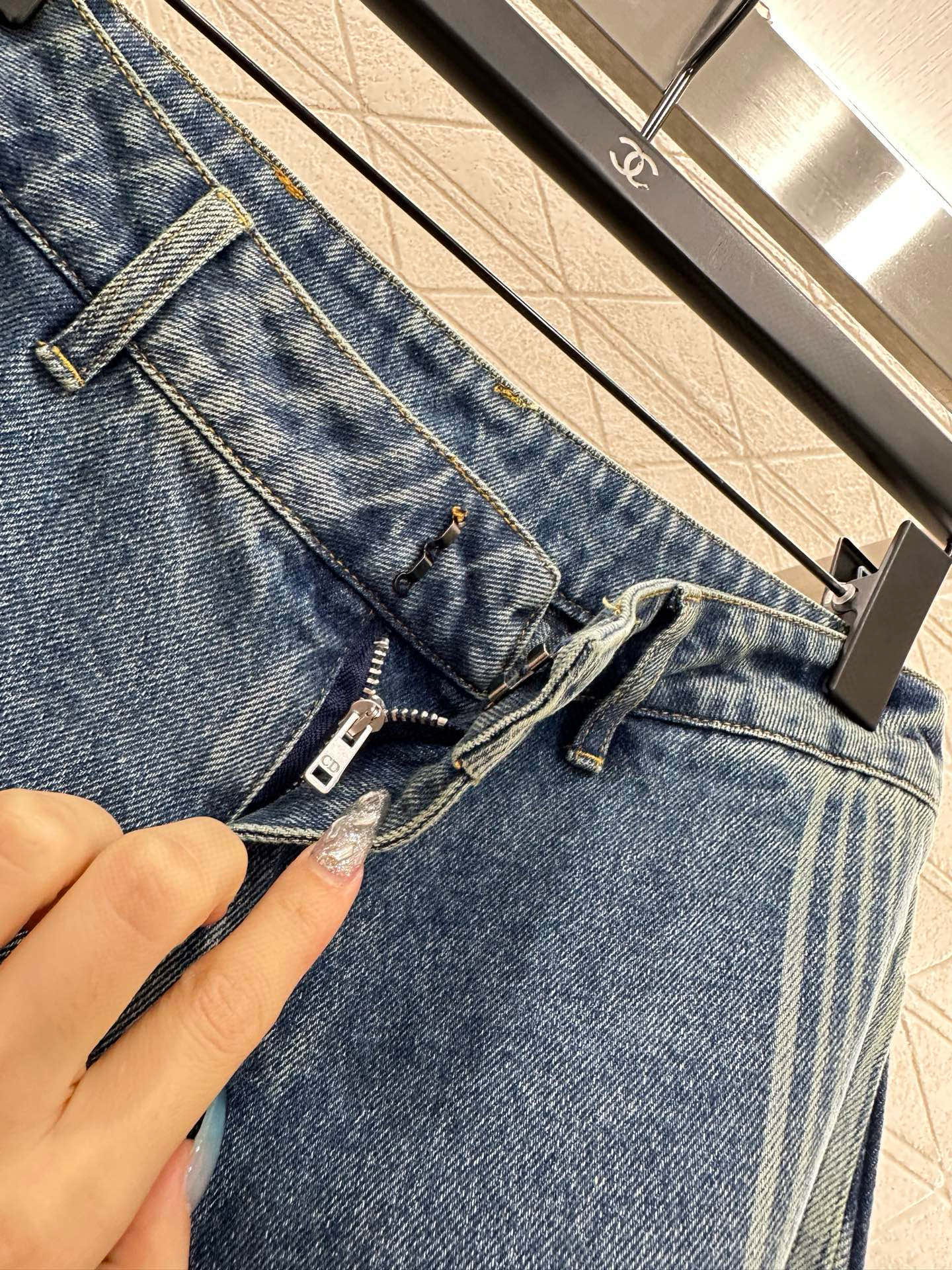 Di 25 Hooded plush denim jacket+pants set