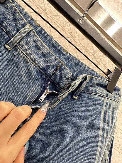 Di 25 Hooded plush denim jacket+pants set