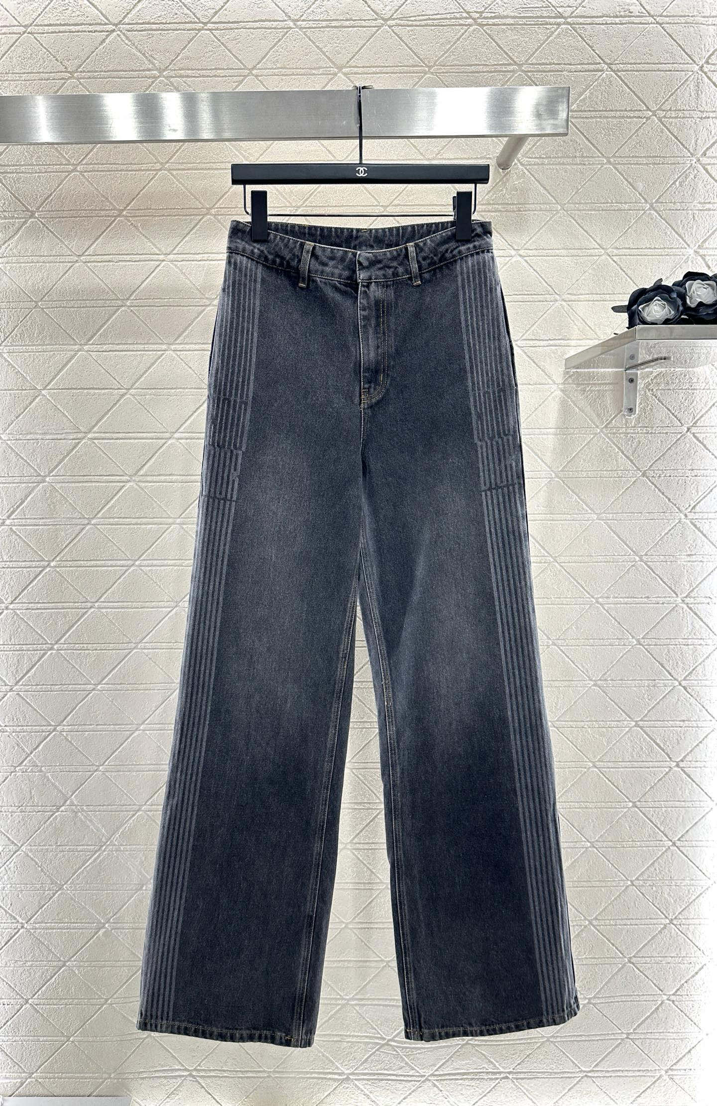Di 25 Hooded plush denim jacket+pants set