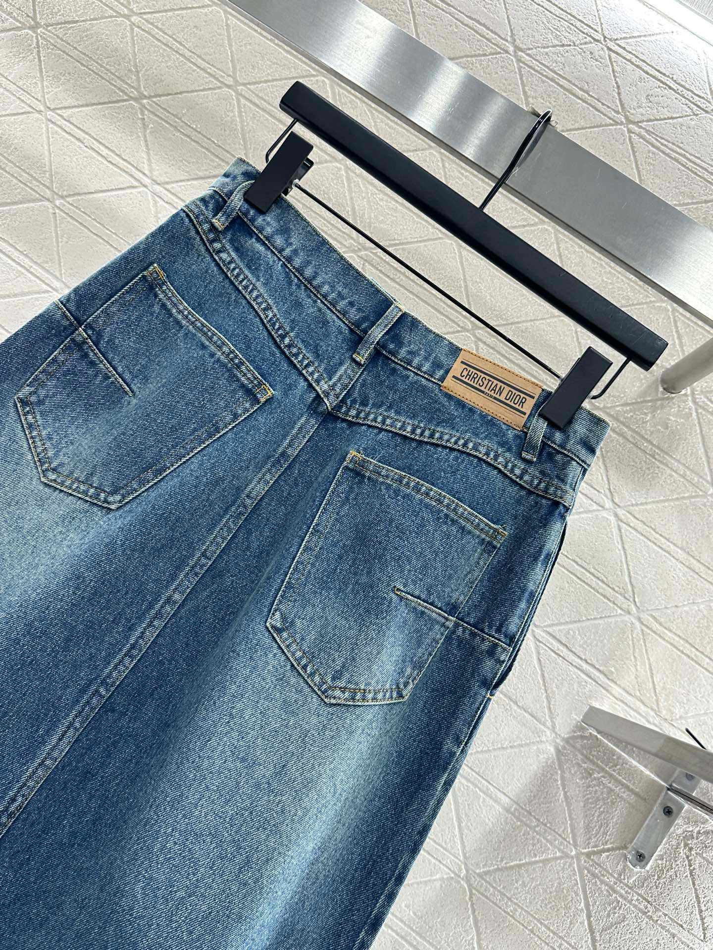 Di 25 Velvet collar denim jacket half skirt set
