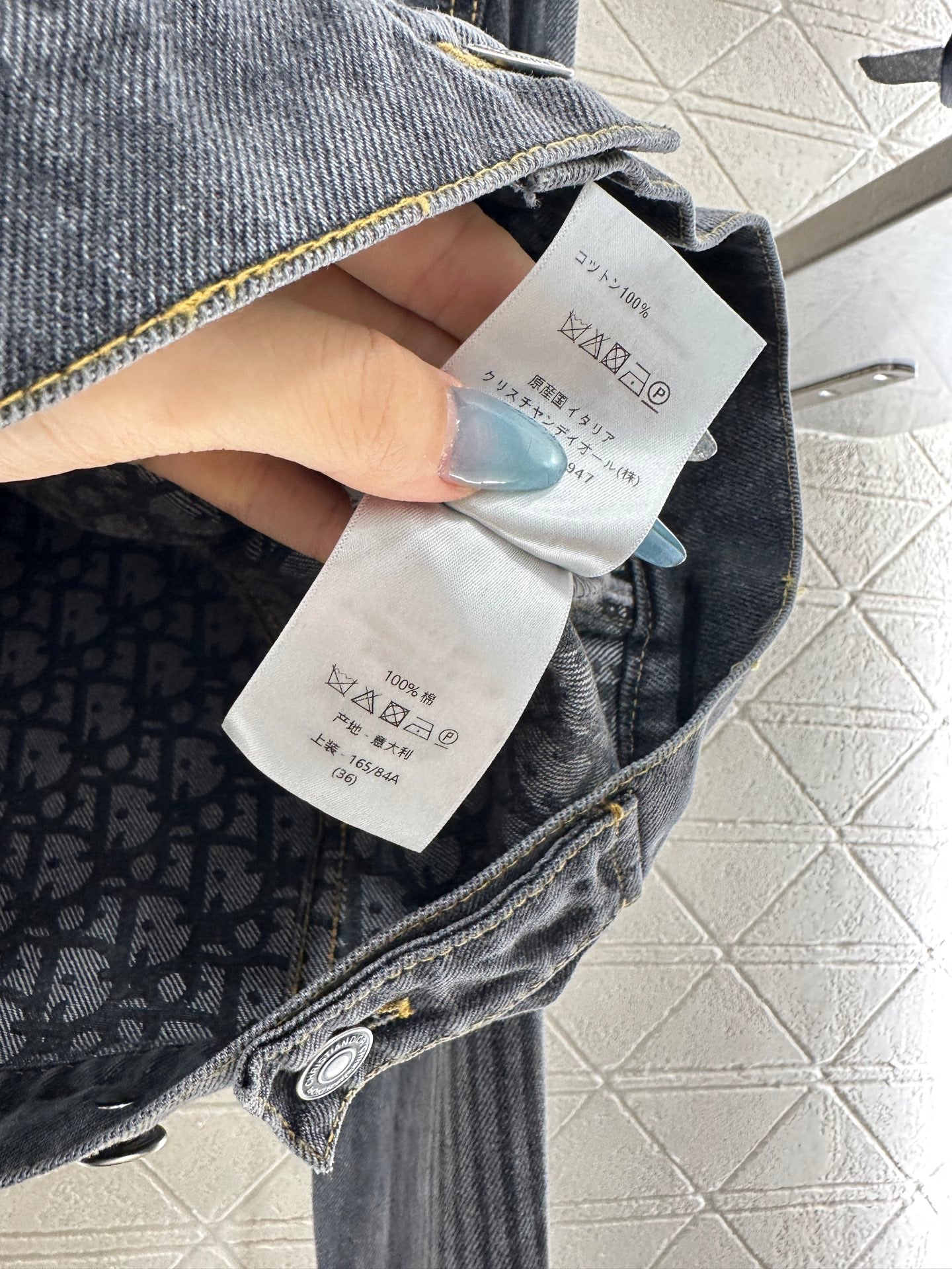 Di 25 Velvet collar denim jacket half skirt set